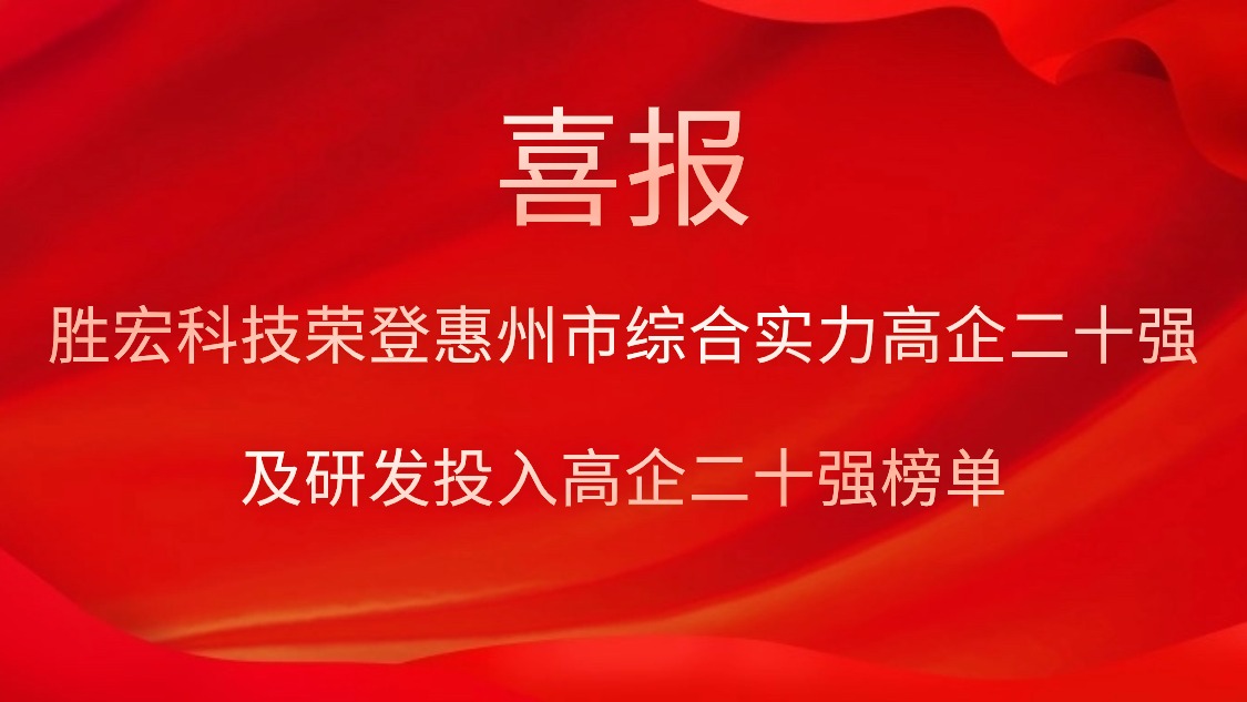 尊龙时凯科技荣登惠州市综合实力高企二十强及研发投入高企二十强榜单